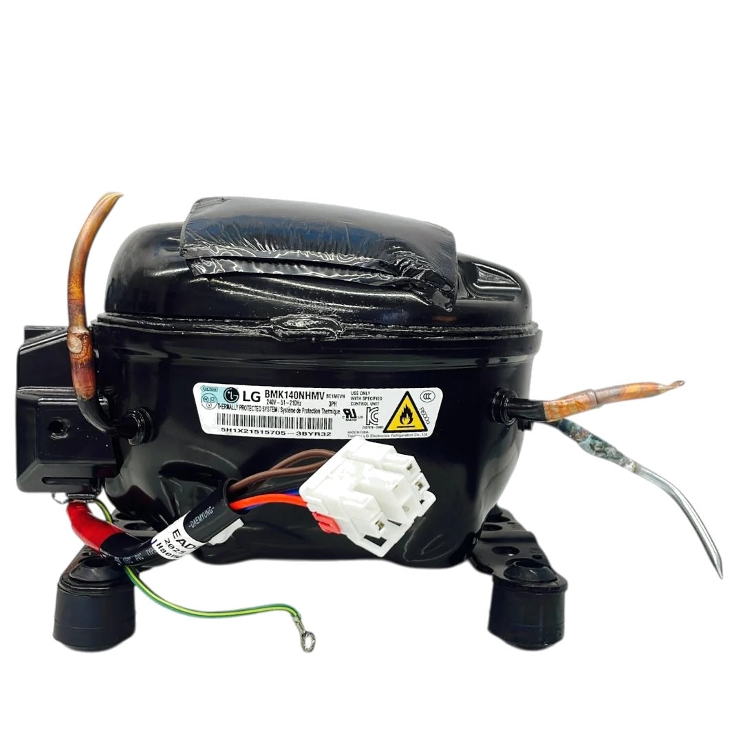 LG LS27T3230S Refrigerator Compressor BMK140NHMV, TCA37091617