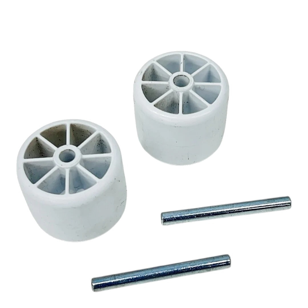 Whirlpool Refrigerator Roller w/Axle Set 12477102, WP67005149, 12477202