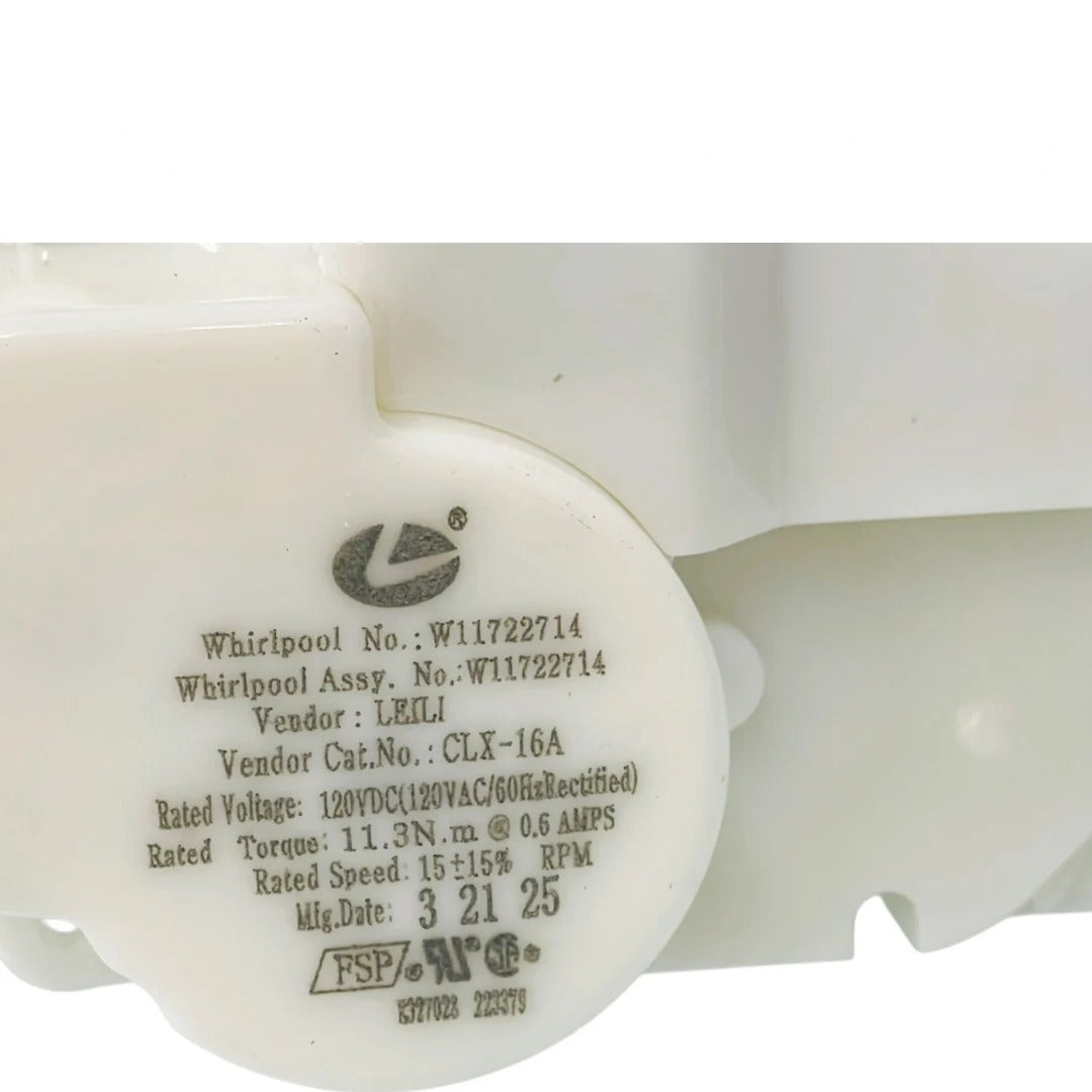 Whirlpool Refrigerator Ice Dispenser Auger Motor W11722714, W11228132