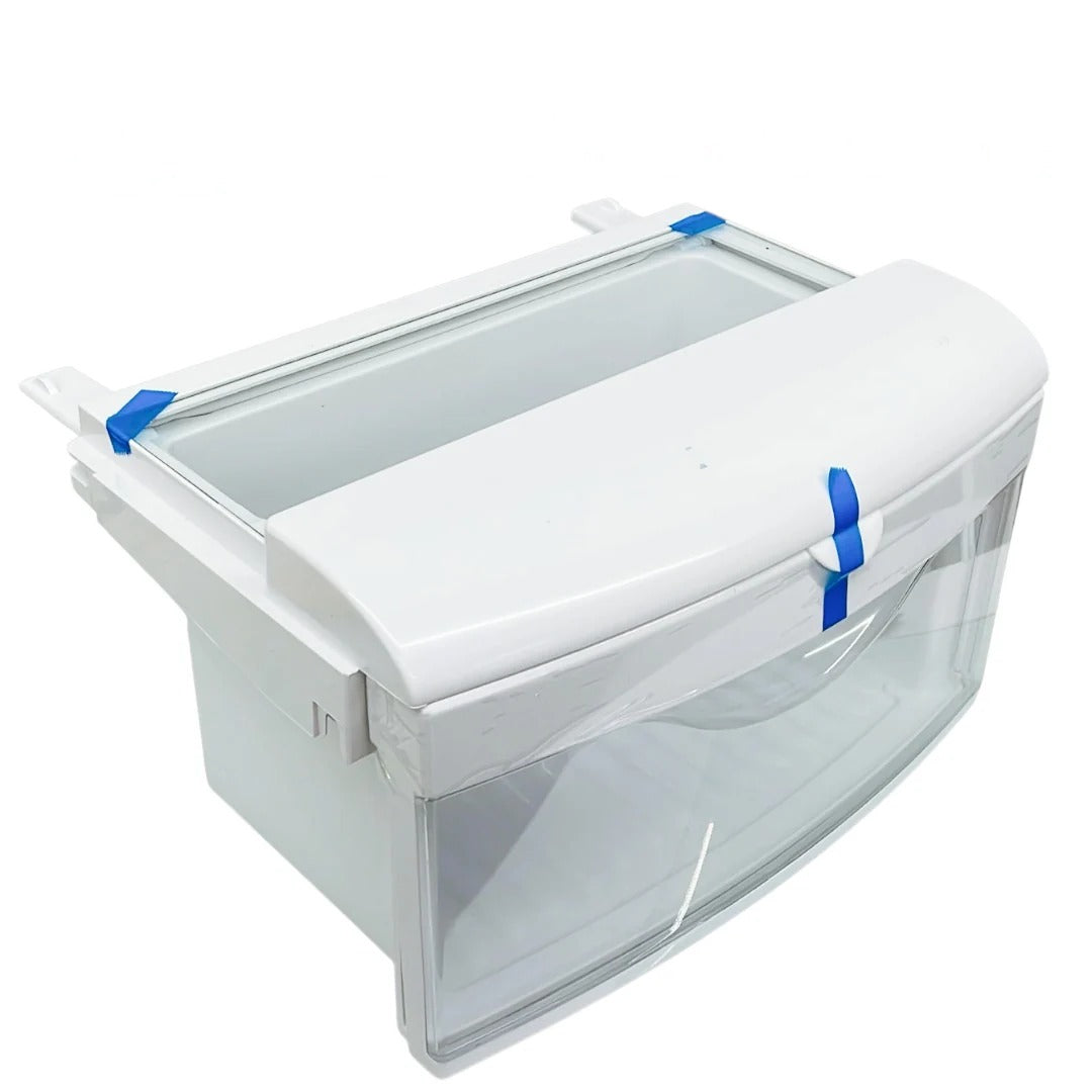 GE Refrigerator Crisper Drawer w/Cover Assembly WR32X32346, WR32X10885