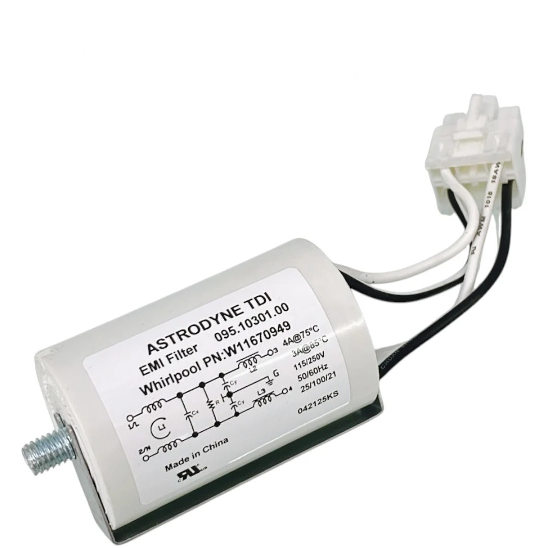 Whirlpool Refrigerator Emi Filter W11670949, W11787366