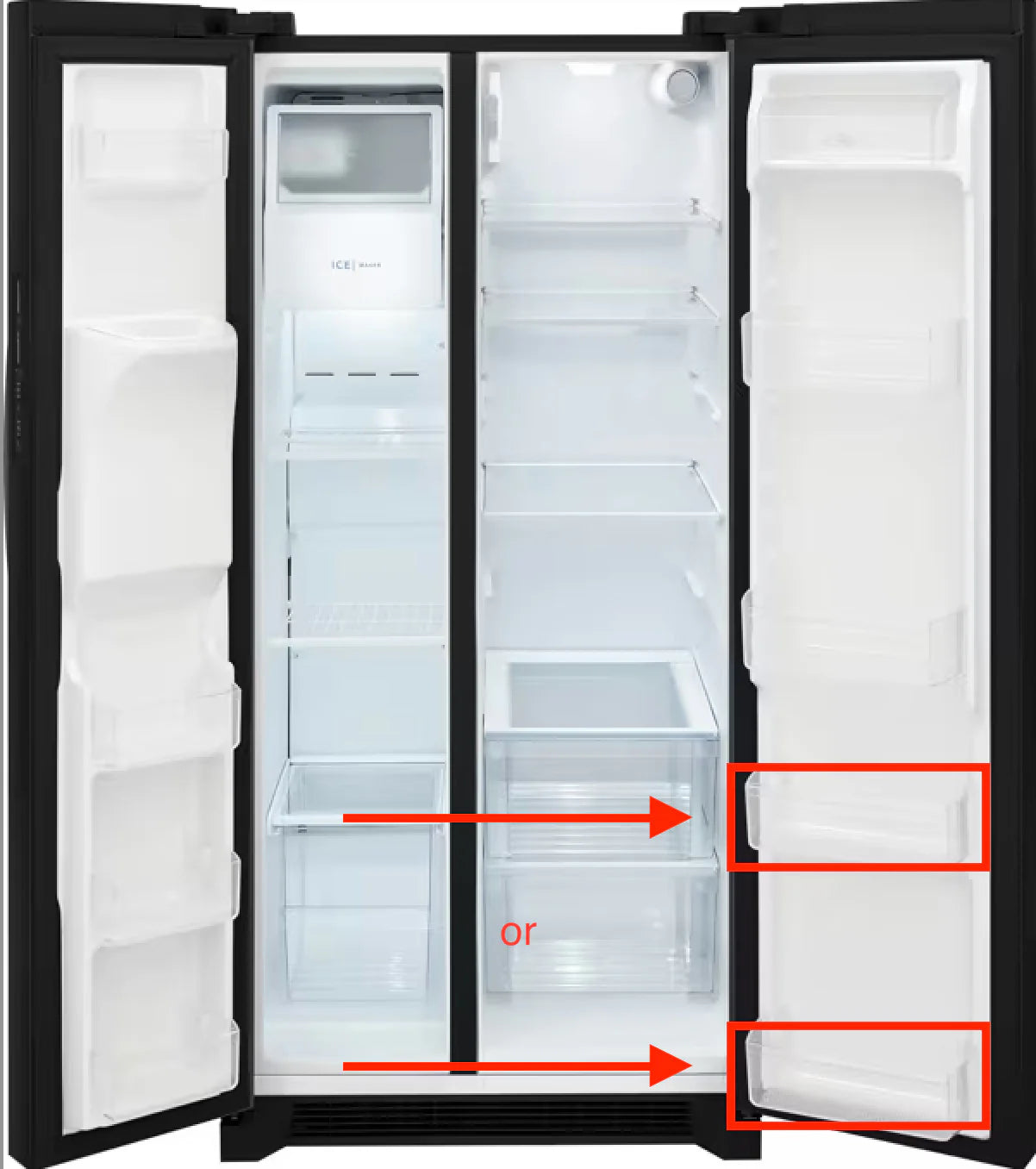 Frigidaire Refrigerator Door Bin, Lower 5304527144, 5304536369