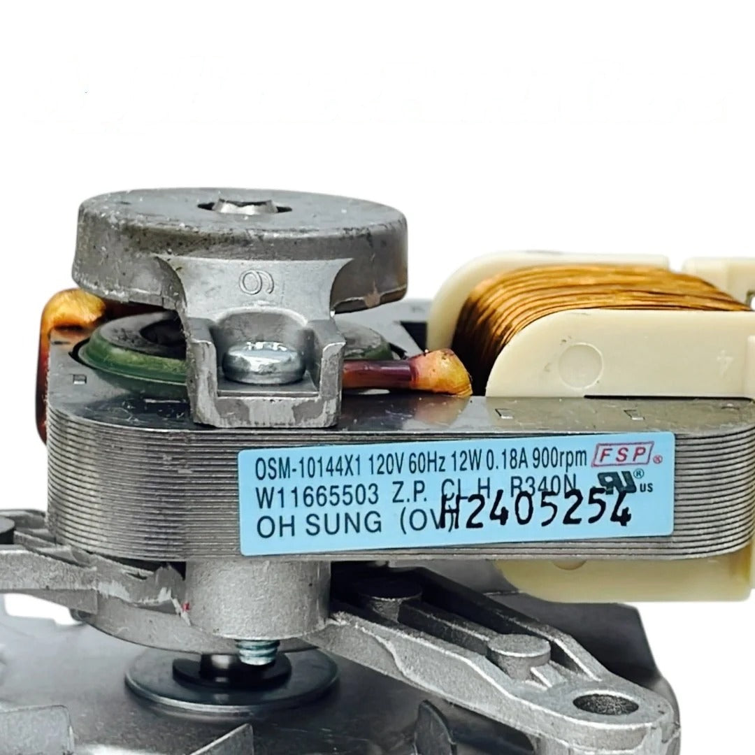 Whirlpool Range Oven Fan Motor W11635909, W11665503, W11635910