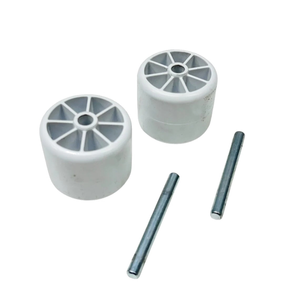Whirlpool Refrigerator Roller w/Axle 12477102, 12477202 ( Pack of 2 )