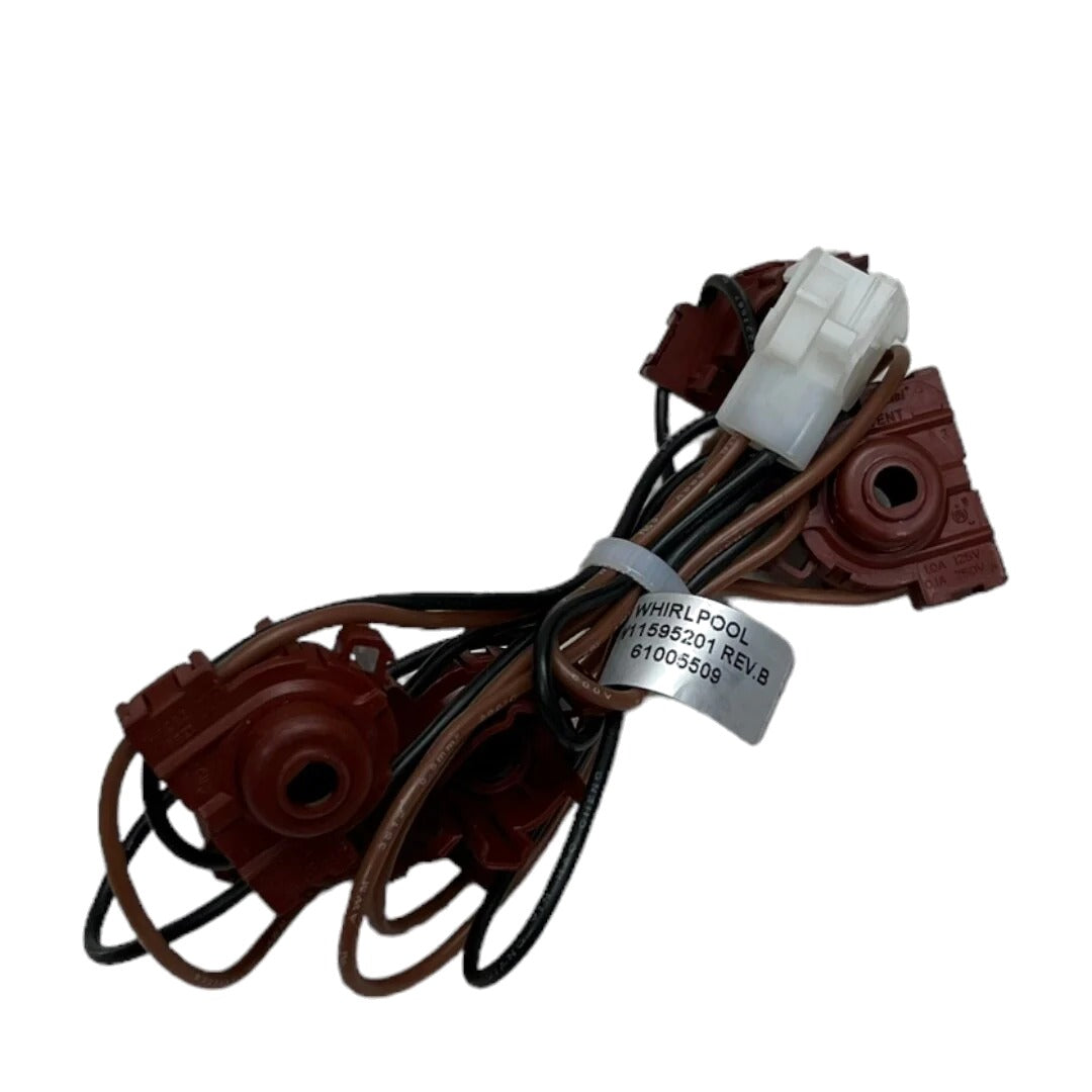 Whirlpool Range Oven Harness, Spark Switch W11537740, W11512353