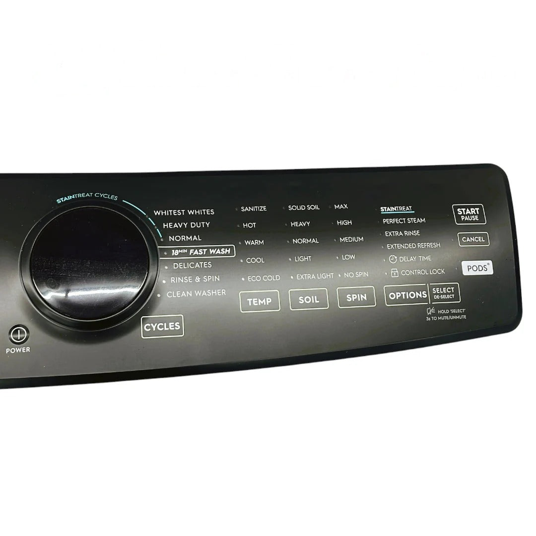 Electrolux Washer Control Panel (Black) 5304529484, 5304529888, 5304529826