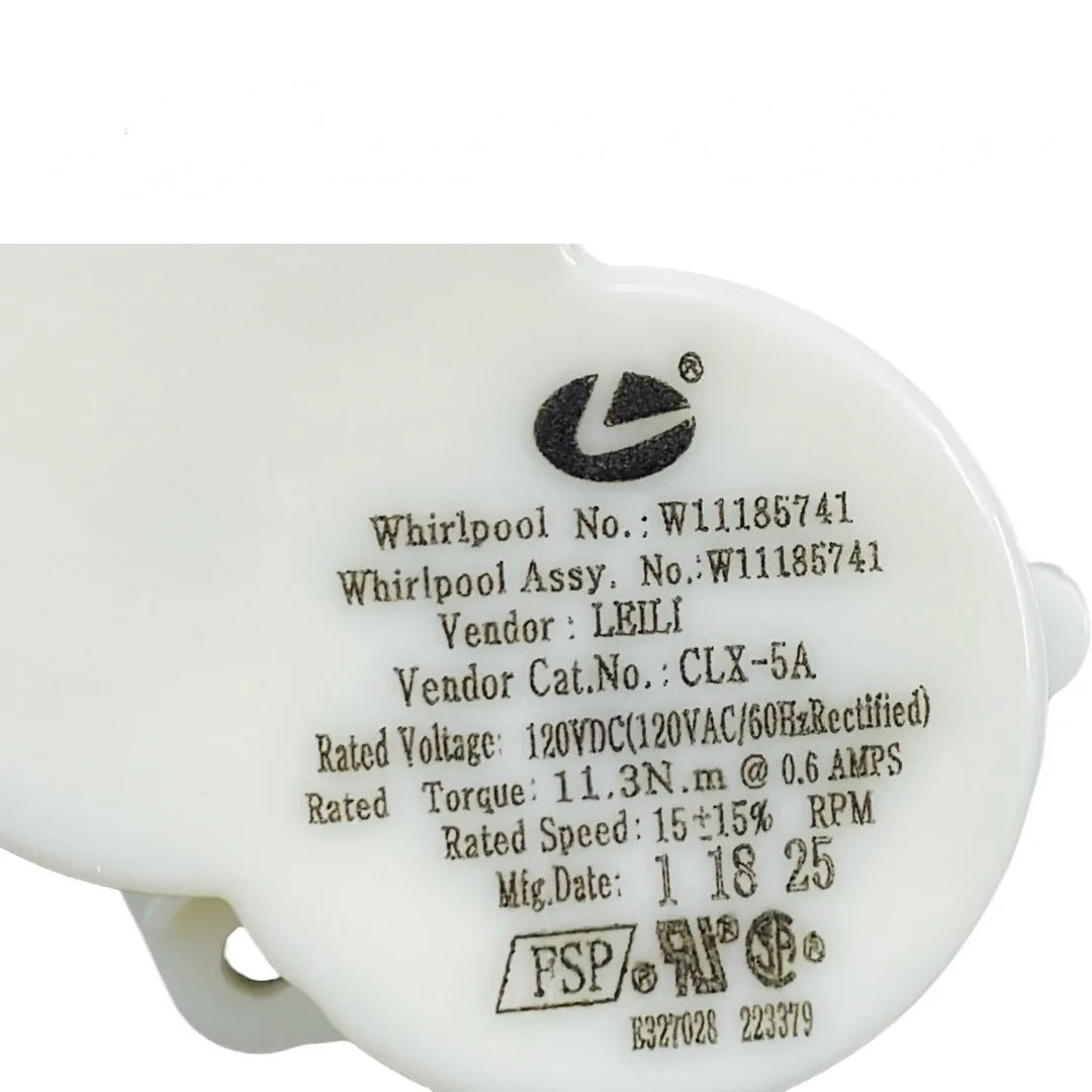 Whirlpool Refrigerator Ice Dispenser Auger Motor W11185741, W11357426