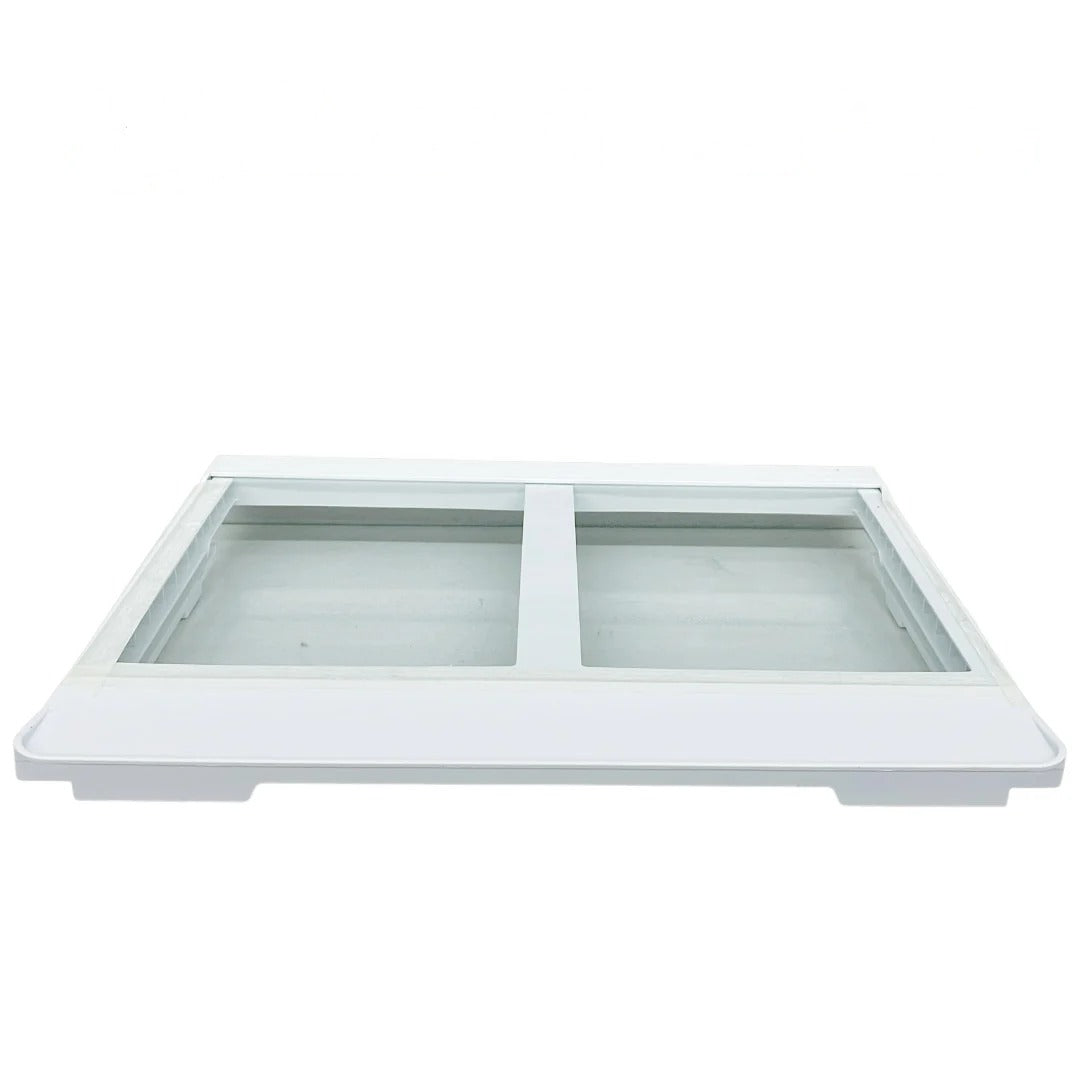 GE Refrigerator Crisper Shelf Assembly WR32X31147, WR32X31471, WR32X21260