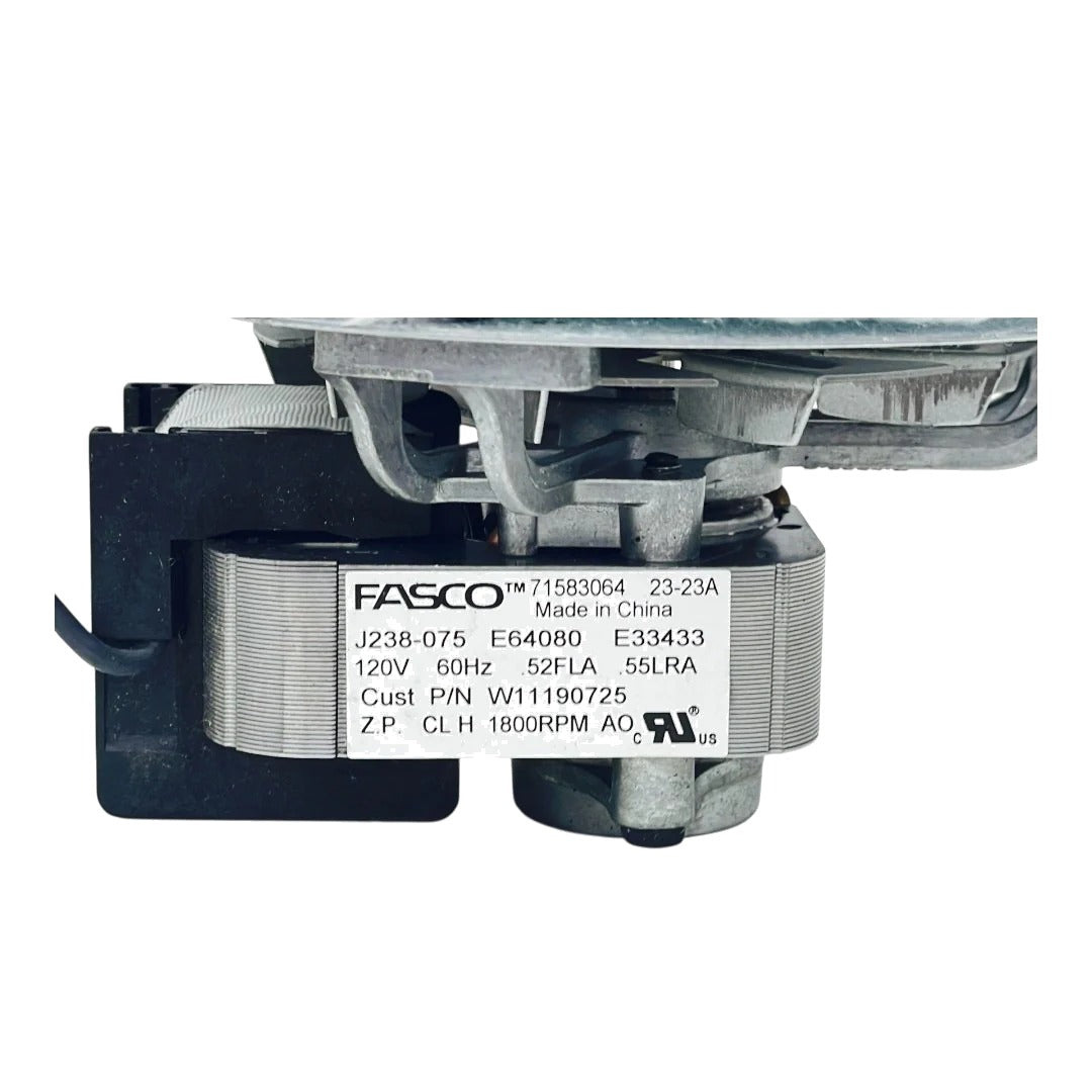 Whirlpool Range Oven Motor Fan W11190725, W11235883, 4845226, W10272341