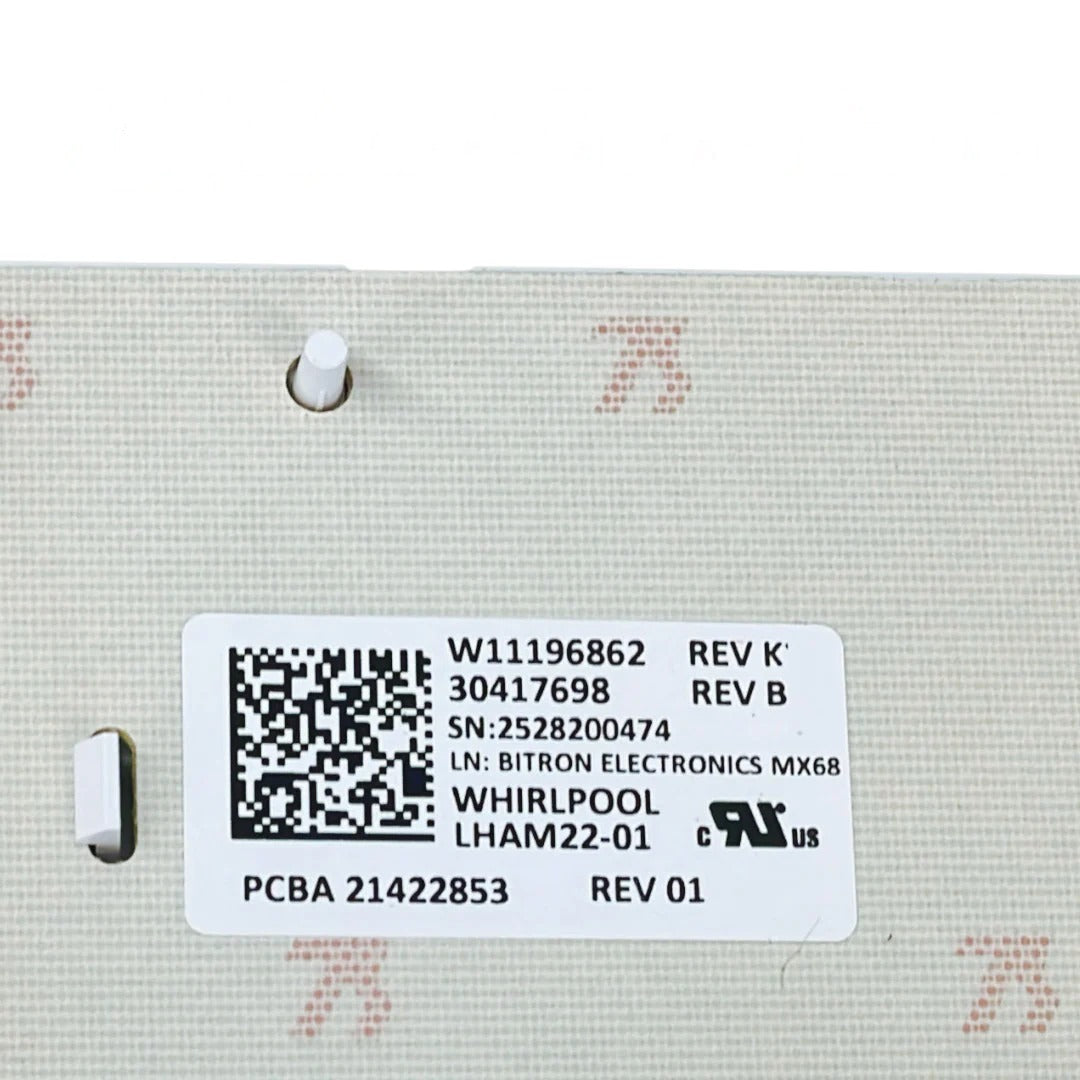 Whirlpool Dryer User Control Board W11196862