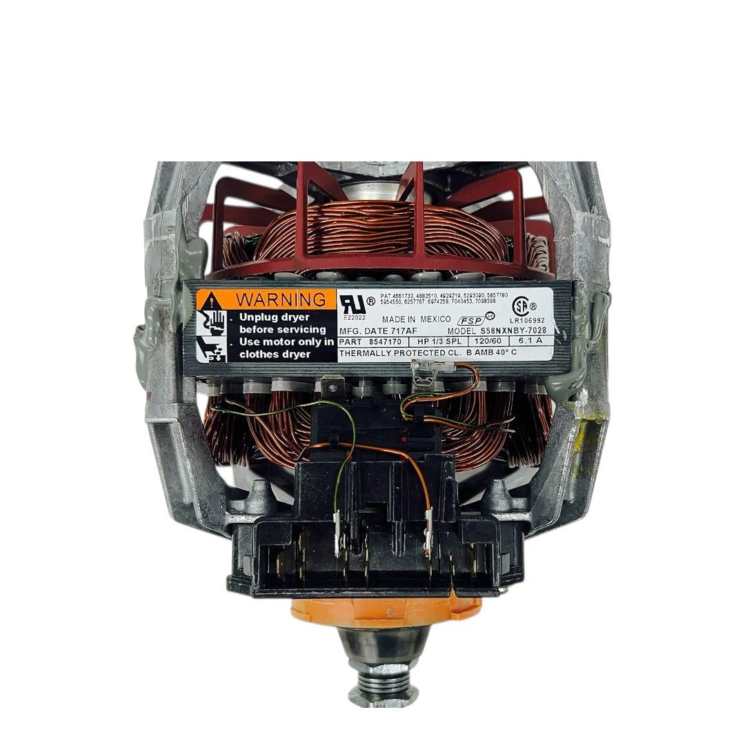 Whirlpool Dryer Drive Motor 8547170, W10448896, WPW10448896, 8571882, W10007310