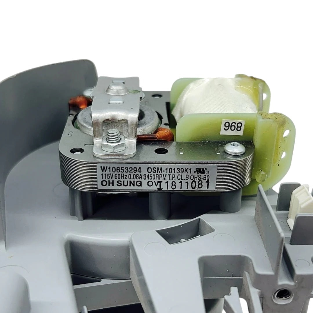 Whirlpool KitchenAid Dishwasher Air Dryer Vent Motor Fan W10653294