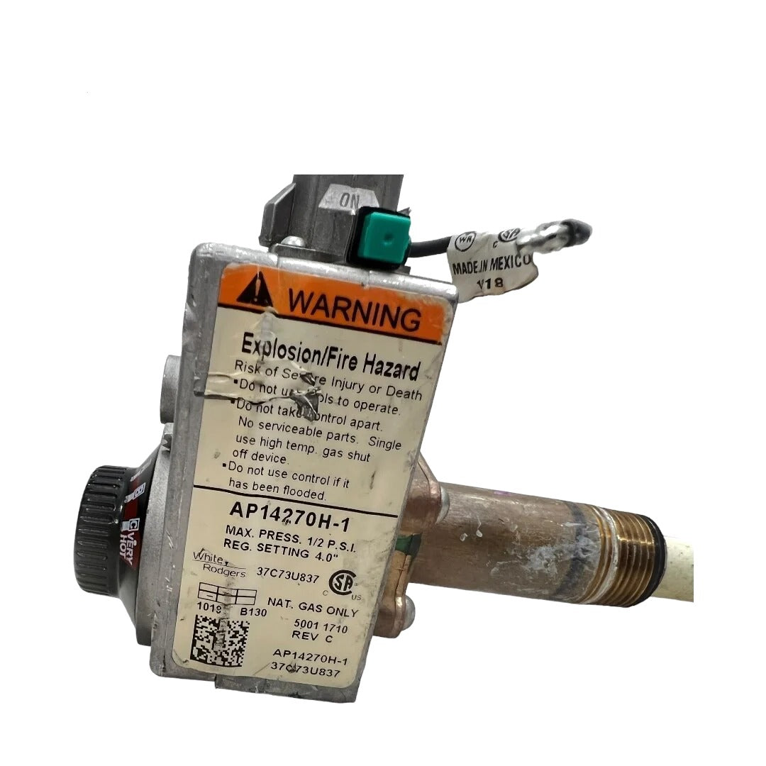 White Rodgers Water Heater Gas Valve 37C73U837, 37C73U-837