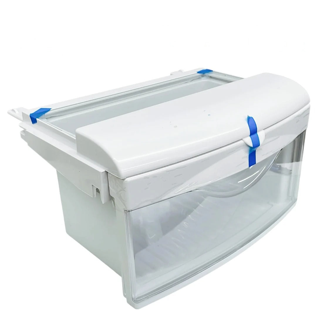GE Refrigerator Crisper Drawer w/Cover Assembly WR32X32346, WR32X10885
