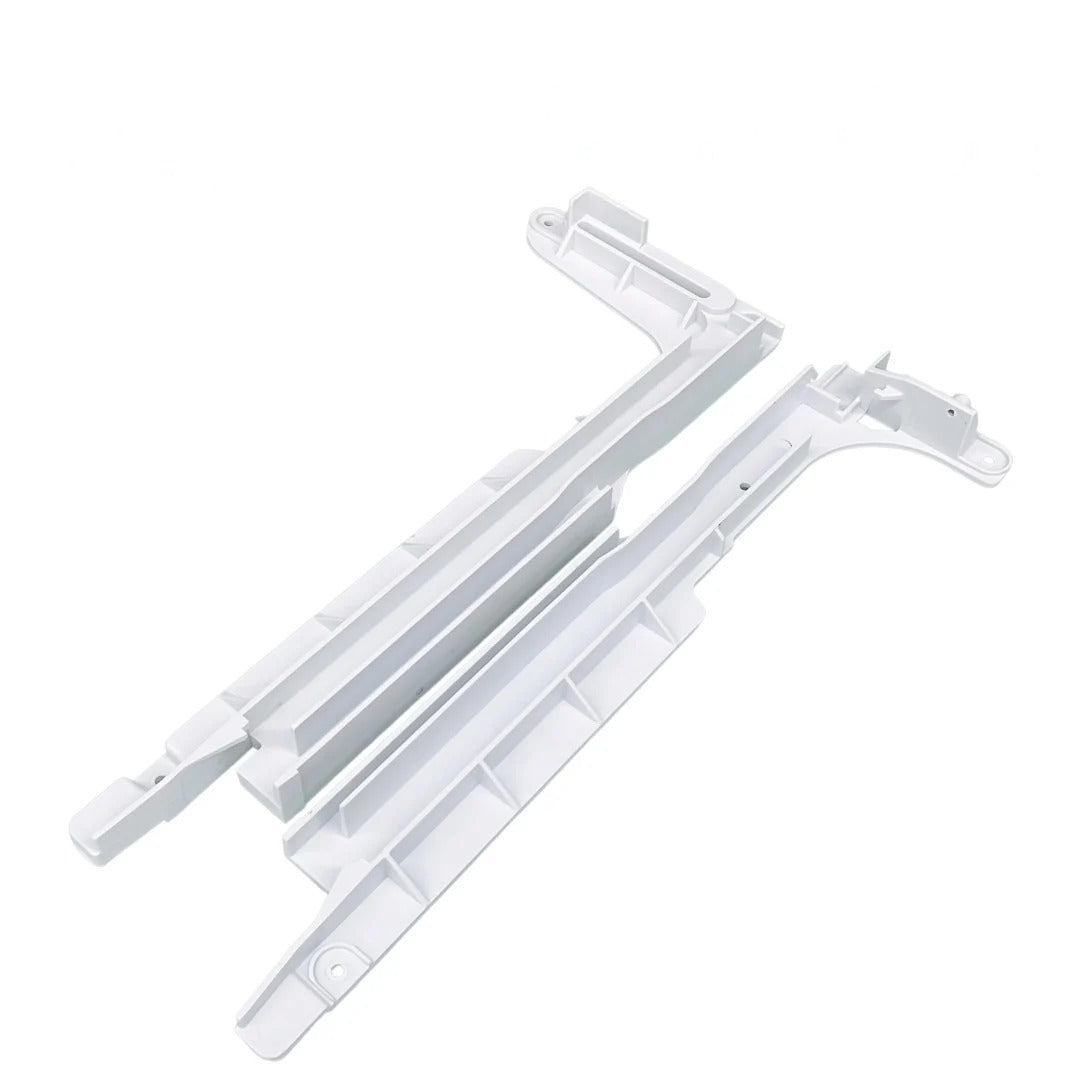 GE Refrigerator Ice Container Slide Rail Set WR72X10233, WR72X10234