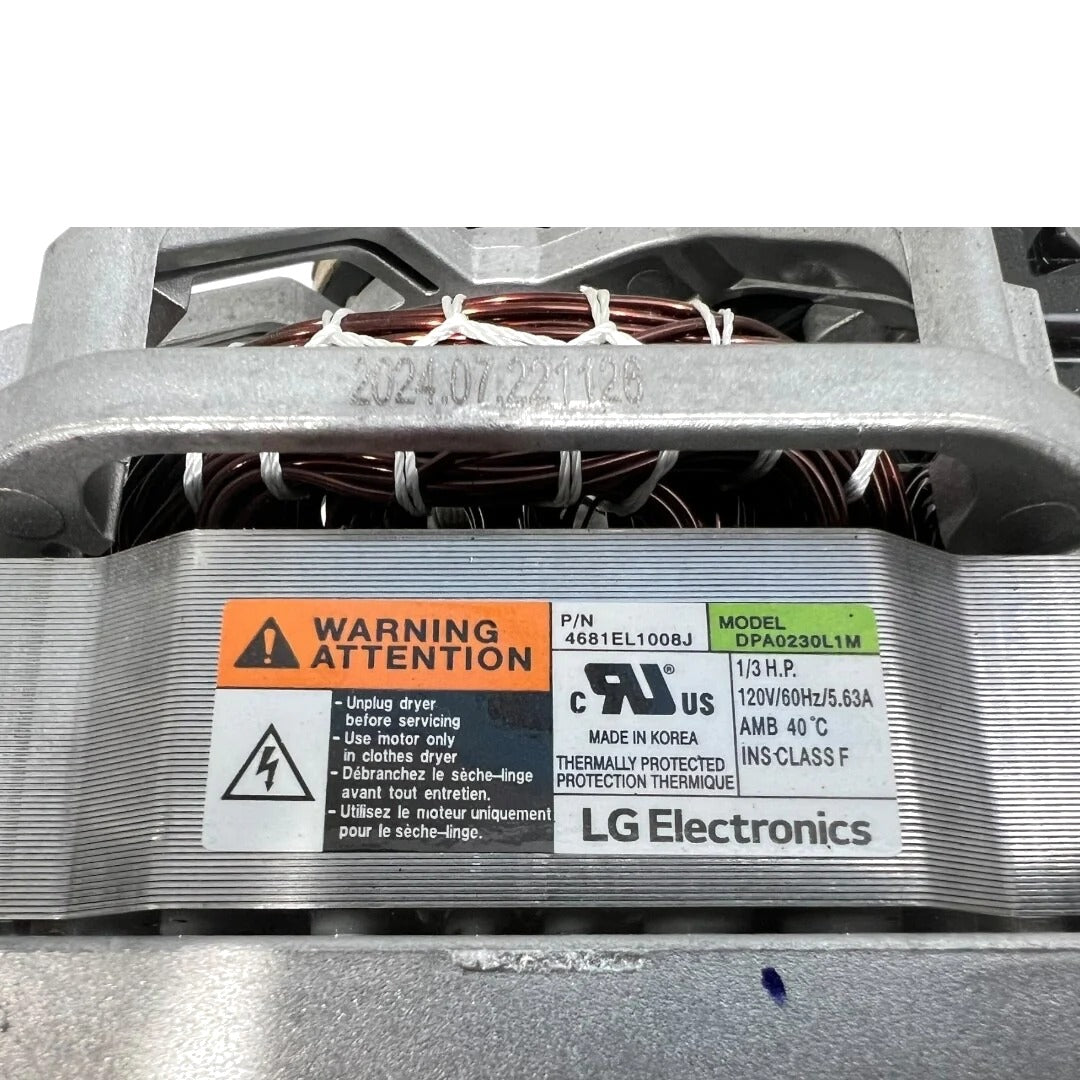 LG Dryer Drive Motor 4681EL1008J, 4681EL1008G