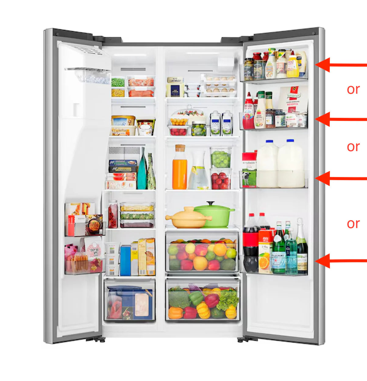 Hisense HRS290P5FSE Refrigerator Door Bin K2405422