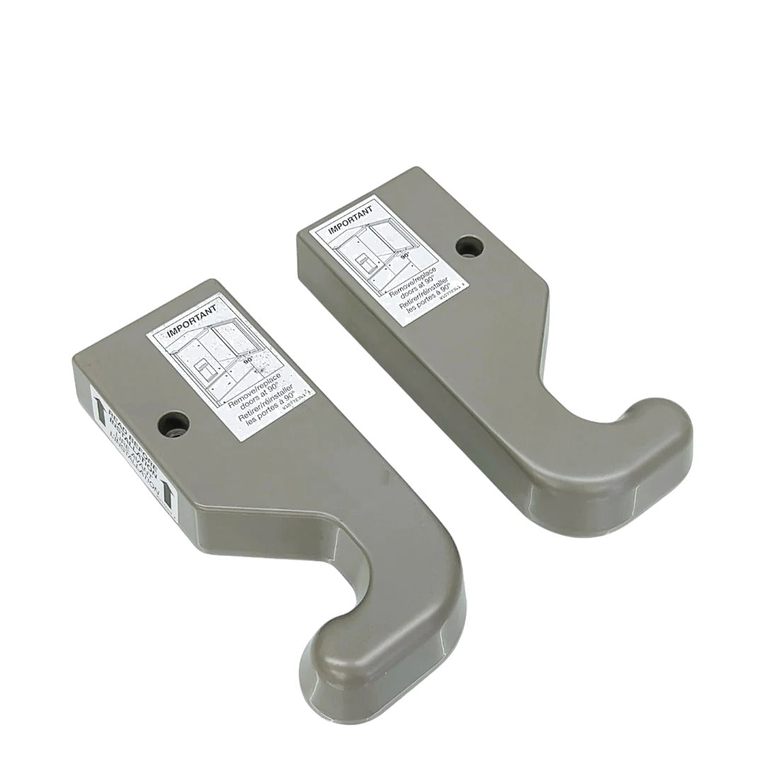 KitchenAid Refrigerator Door Hinge Cover Set W10781436, W10709866