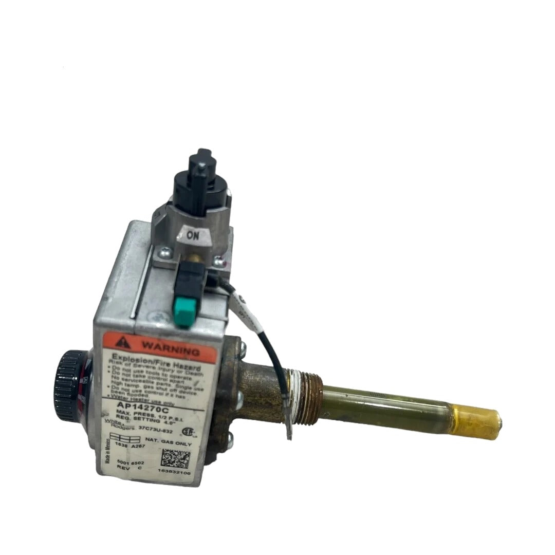 White Rodgers Water Heater Gas Valve 37C73U832, 37C73U-832
