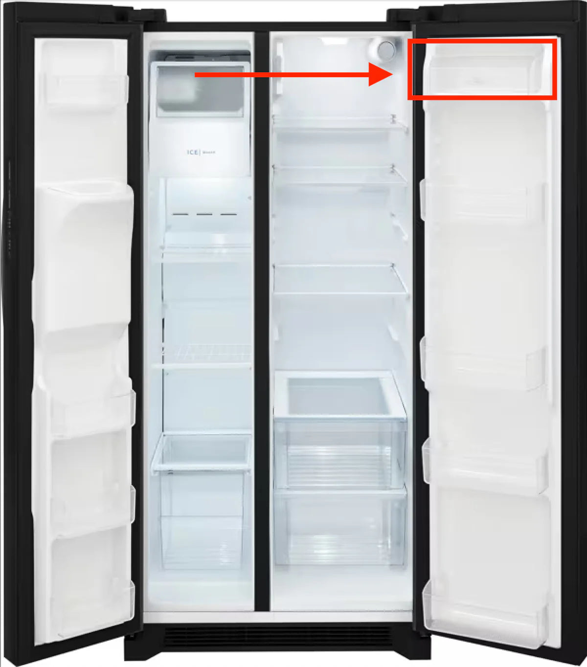 Frigidaire Gallery Refrigerator Door Cover 5304526901