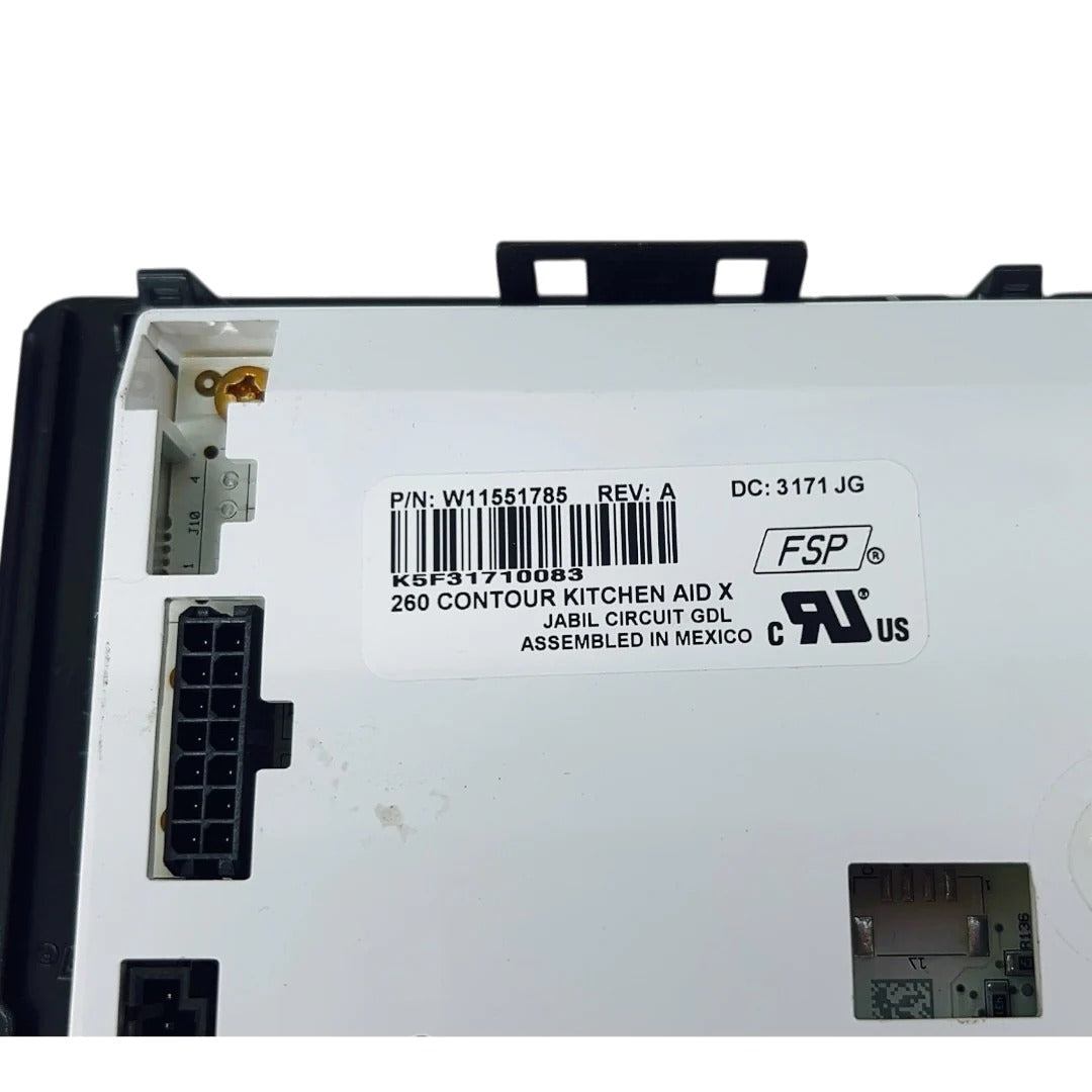 Whirlpool Refrigerator User Control Board W11551785