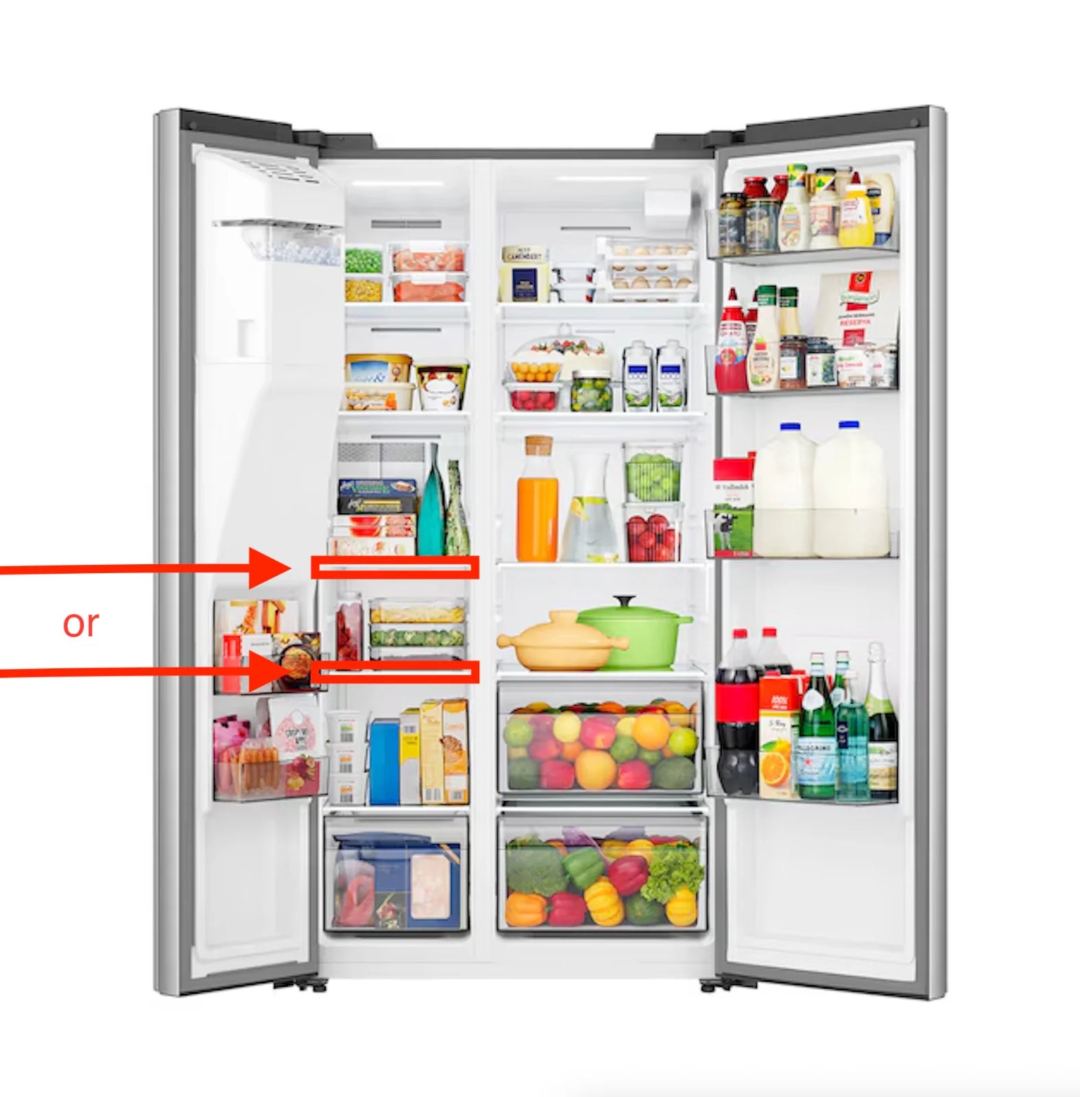 Hisense HRS290P5FSE Refrigerator Glass Shelf, Middle K2409604