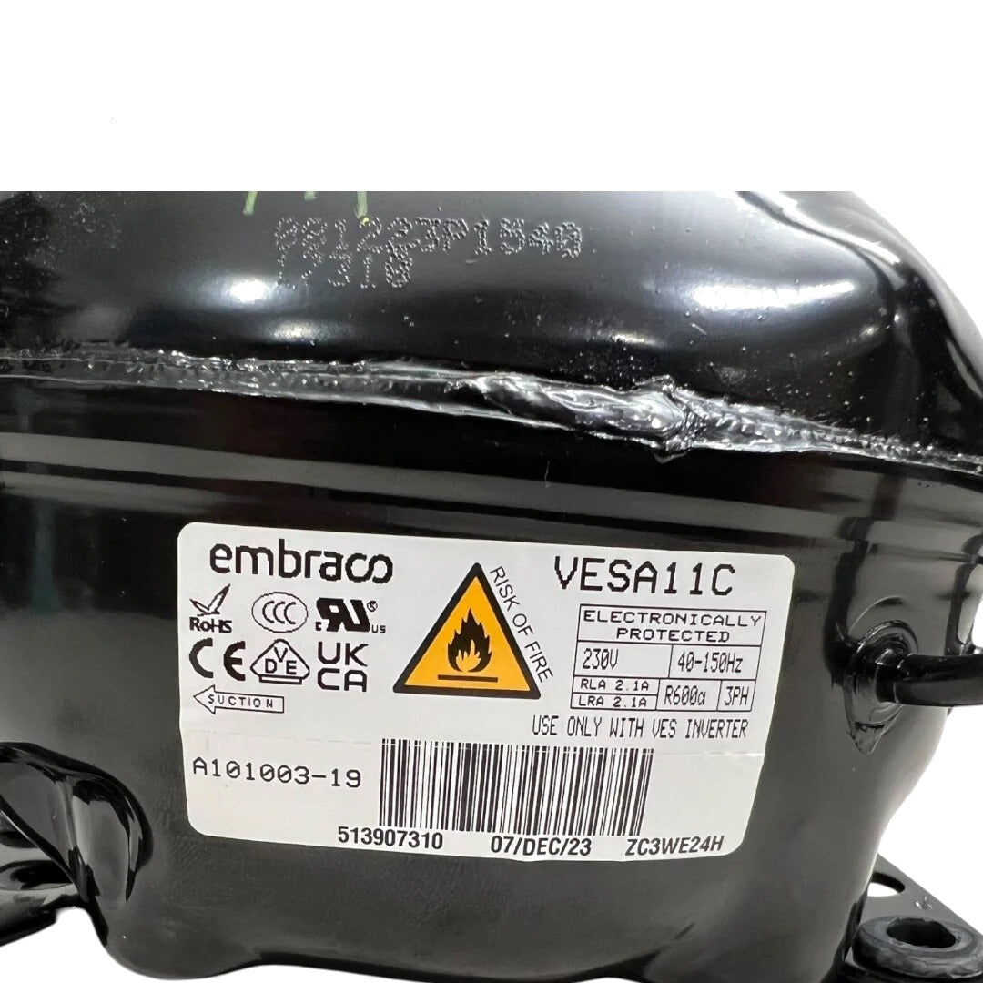 Frigidaire Refrigerator Compressor 5304530688, VESA11C, 513907310, A101003-19
