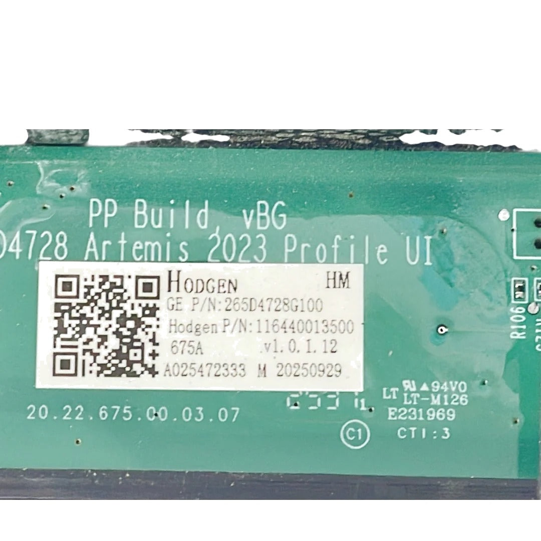 GE Dishwasher Control Panel WD21X34758, WD21X34438