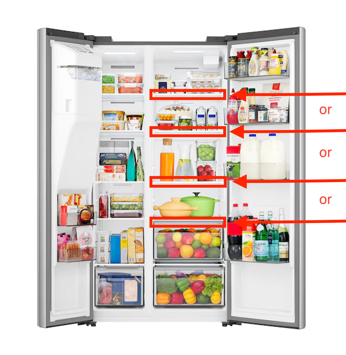Hisense HRS290P5FSE Refrigerator Glass Shelf K2409586