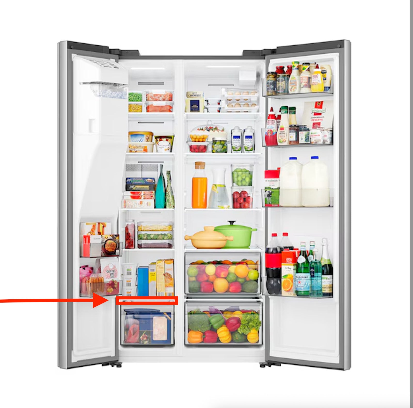 Hisense HRS290P5FSE Refrigerator Glass Shelf, Lower K2409611