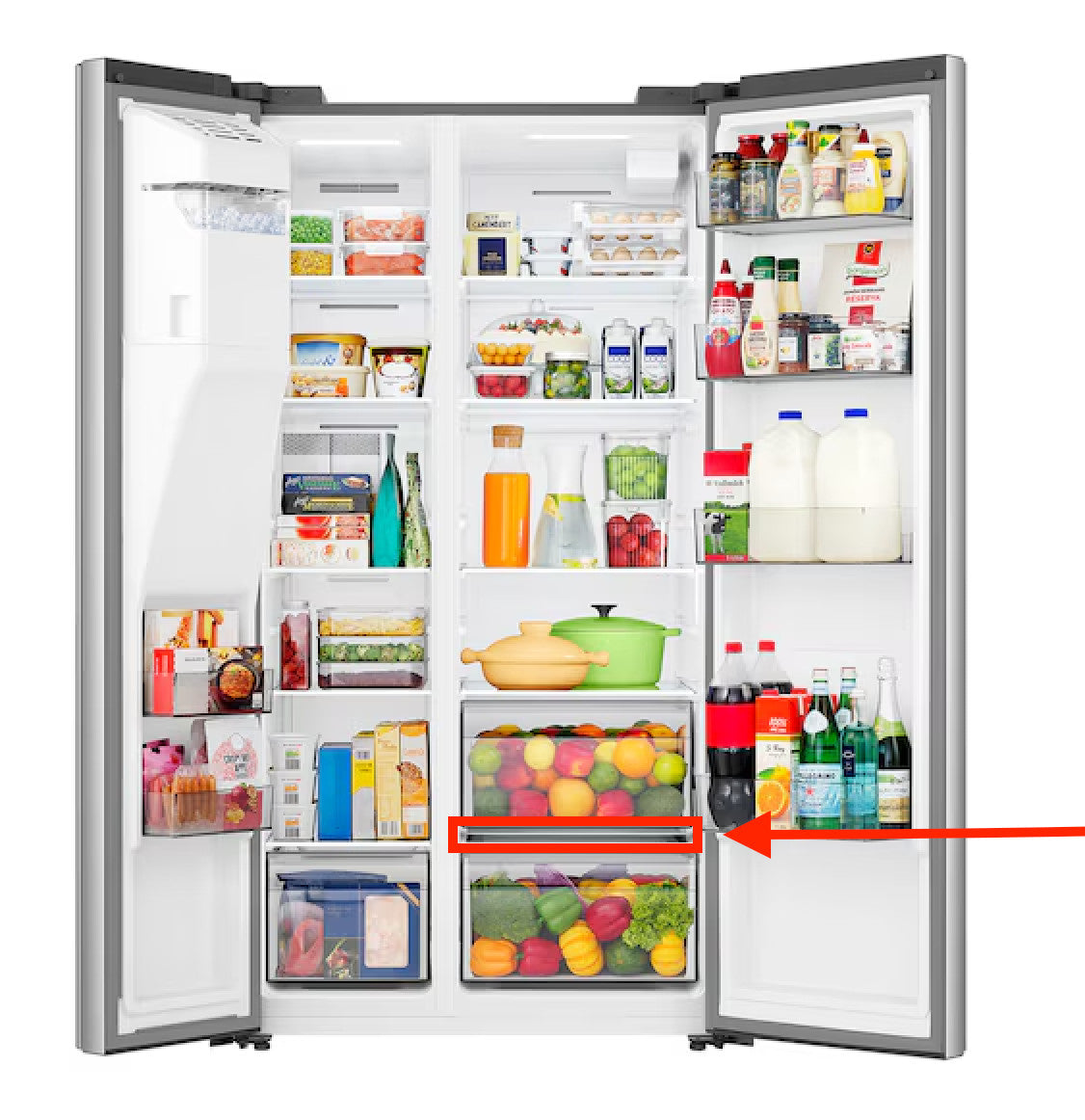 Hisense HRS290P5FSE Refrigerator Glass Shelf, Lower K2409590