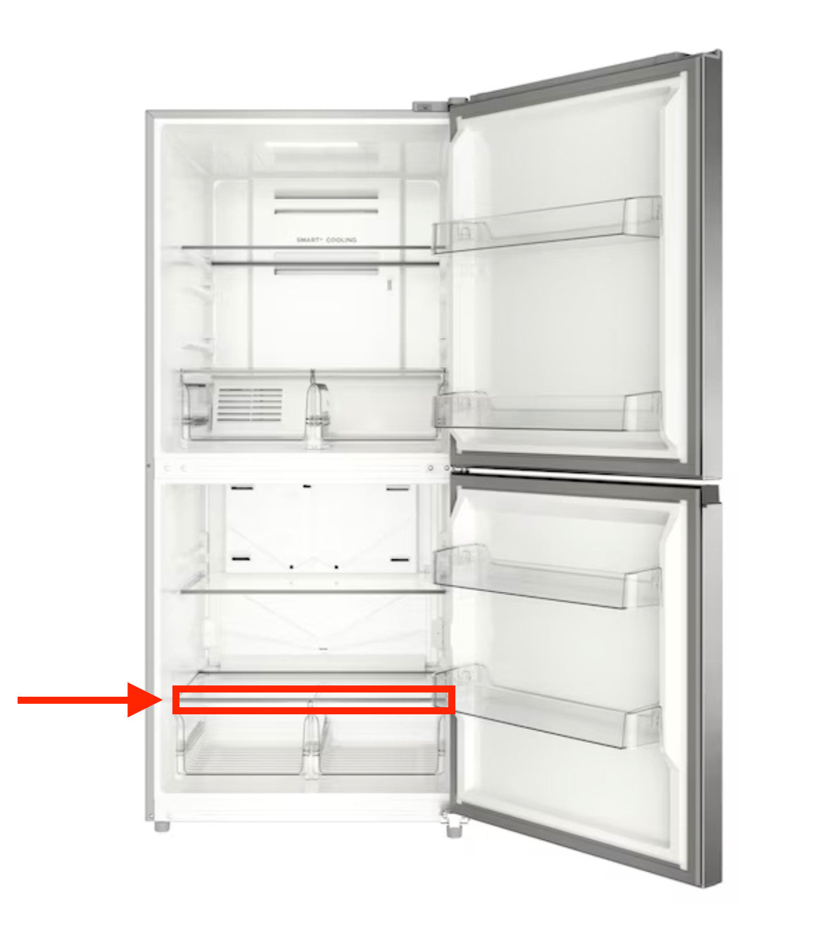 Midea MRU21C7BST Refrigerator Freezer Glass Shelf 12531000025875