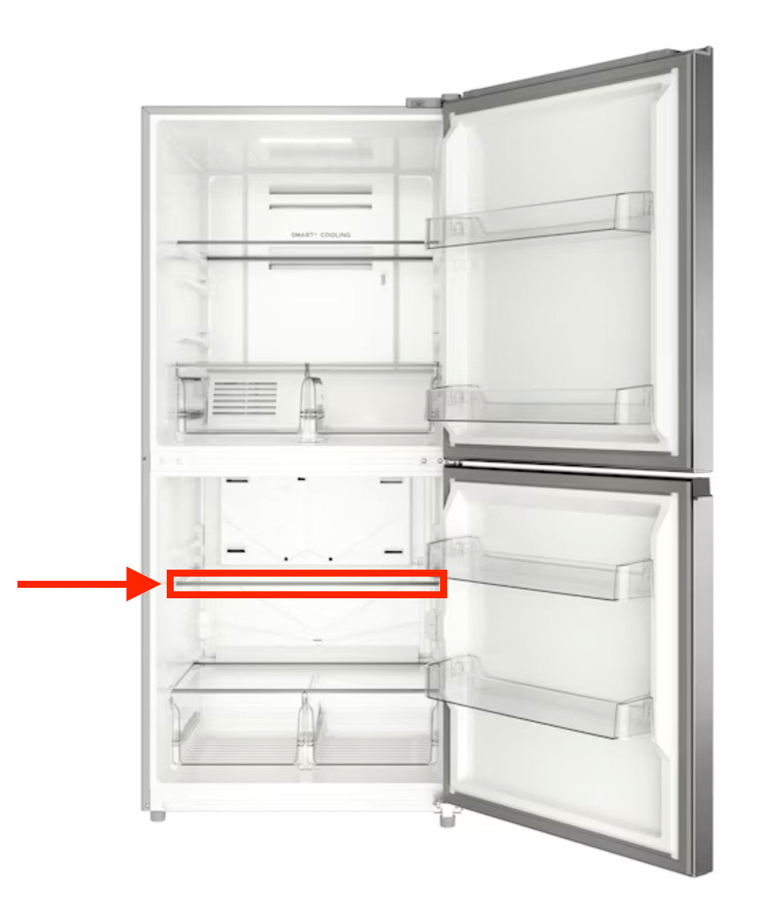 Midea MRU21C7BST Refrigerator Freezer Glass Shelf 12531000025872